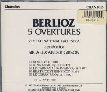 CD Hector Berlioz: 5 Overtures 251467