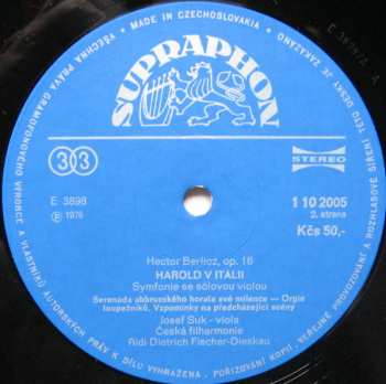 LP Hector Berlioz: Harold V Itálii 140499