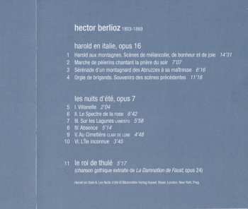CD Hector Berlioz: Les Nuits D'Été – Harold En Italie 185387