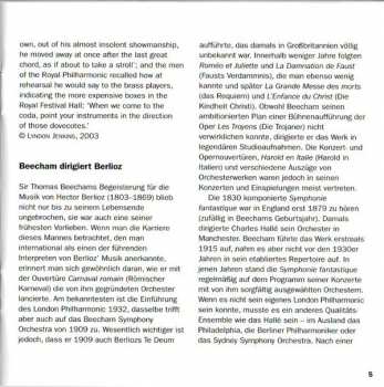 CD Sir Thomas Beecham: Symphonie Fantastique / Overture: "Le Corsaire" / Les Troyens - Trojan March & Royal Hunt & Storm