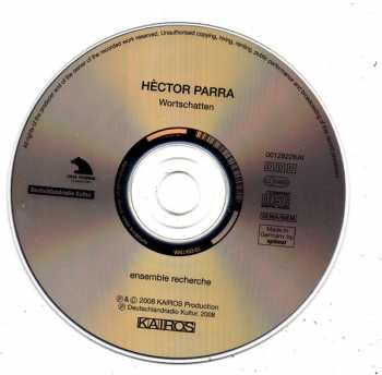 CD Hèctor Parra: Knotted Fields / Impromptu / Wortschatten / L'Aube Assaillie / Abîme - Antigone IV - String Trio 392889