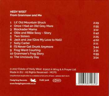 CD Hedy West: From Granmaw And Me 192457