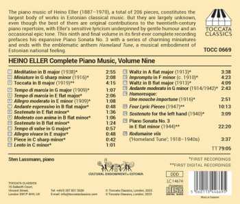 CD Heino Eller: Complete Piano Music, Volume Nine 491138