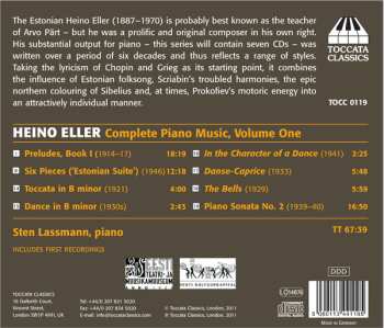 CD Heino Eller: Complete Piano Music Volume One 525971