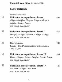 2CD Heinrich Ignaz Franz Biber: Sacro-Profanum 324384