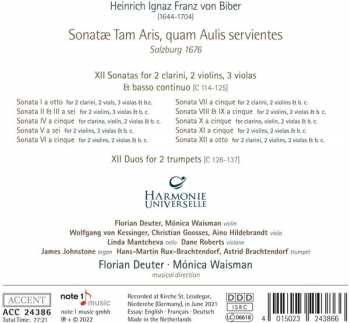 CD Heinrich Ignaz Franz Biber: Sonatae Tam Aris Quam Aulis Servientes Nr.1-12 411750