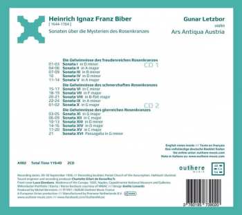 2CD Heinrich Ignaz Franz Biber: Sonaten Über Die Mysterien Des Rosenkranzes 120960