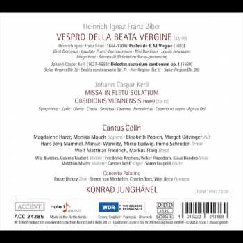 CD Heinrich Ignaz Franz Biber: Vespro Della Beata Vergine / Missa In Fletu Solatium 114782