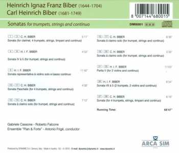 CD Heinrich Ignaz Franz Biber: Sonatas For Trumpets, Strings And Continuo 440486