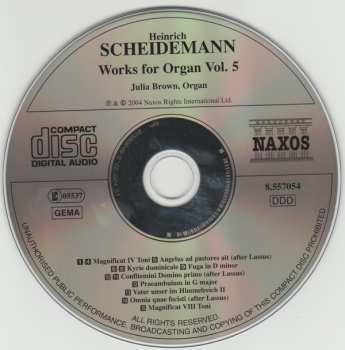 CD Heinrich Scheidemann: Organ Works Vol. 5 456635