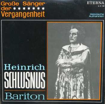 Album Heinrich Schlusnus: Heinrich Schlusnus Bariton