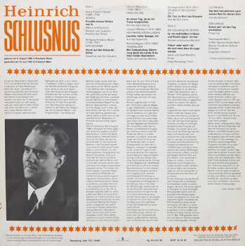 LP Heinrich Schlusnus: Heinrich Schlusnus Bariton 367610