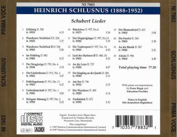 CD Heinrich Schlusnus: Schubert Lieder  282752