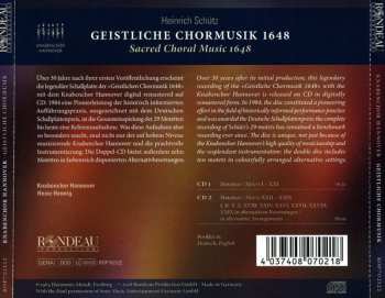 2CD Heinrich Schütz: Geistliche Chormusik 1648 (Sacred Choral Music 1648) 380870