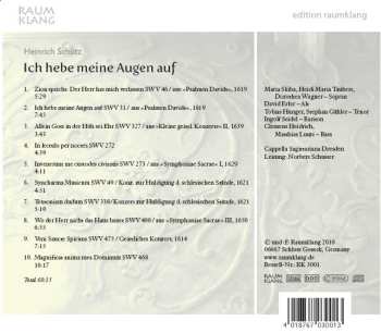 CD Heinrich Schütz: Ich Hebe Meine Augen Auf 452522