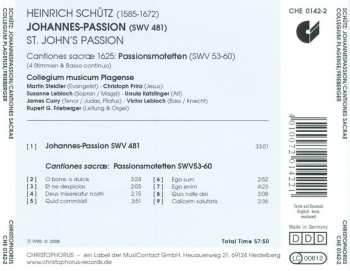 CD Heinrich Schütz: Johannes Passion, Cantiones Sacrae 312027