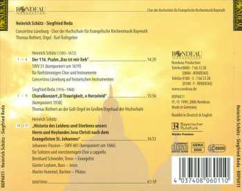 CD Heinrich Schütz: Johannes-Passion; Der 116, Psalm "Das Ist Mir Lieb"; Choralkonzert "O Traurigkeit, O Herzeleid" 177269