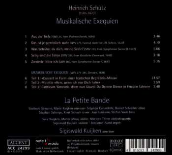 CD Heinrich Schütz: Musikalische Exequien 193367
