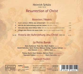 CD Heinrich Schütz: Resurrection Of Christ - Auferstehungshistorie SWV 50 - Ostermotetten 319882