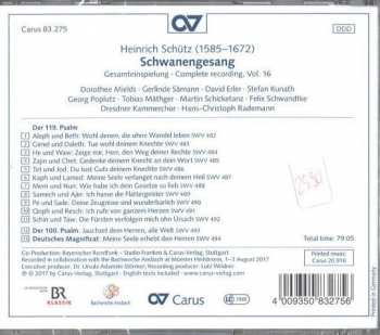 CD Heinrich Schütz: Schwanengesang 123088
