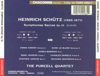 2CD Heinrich Schütz: Symphoniae Sacrae Op. 10 309274
