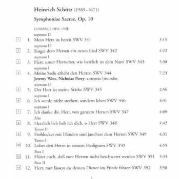 2CD Heinrich Schütz: Symphoniae Sacrae Op. 10 309274