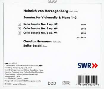CD Heinrich Von Herzogenberg: Cello Sonatas 1-3 188876