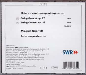 CD Heinrich Von Herzogenberg: String Quintet Op. 77, String Quartet Op. 18 113328