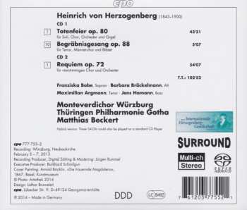 2SACD Heinrich Von Herzogenberg: Totenfeier • Requiem 476783