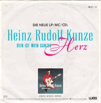 SP Heinz Rudolf Kunze: Dein Ist Mein Ganzes Herz 489026