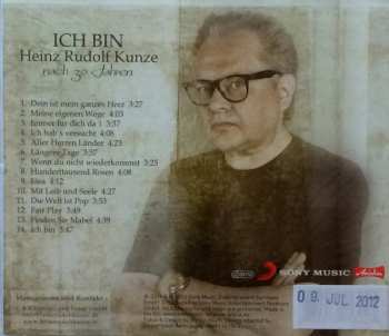CD Heinz Rudolf Kunze: Ich Bin (Nach 30 Jahren) 183640