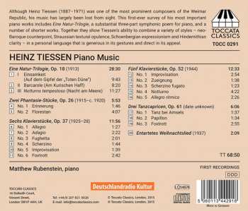 CD Heinz Tiessen: Piano Music 408016