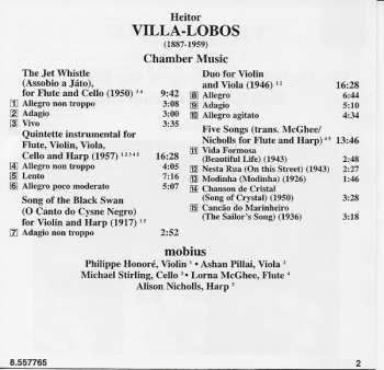 CD Heitor Villa-Lobos: Chamber Music, The Jet Whistle / Song Of The Black Swan / Duo For Violin And Viola 346865