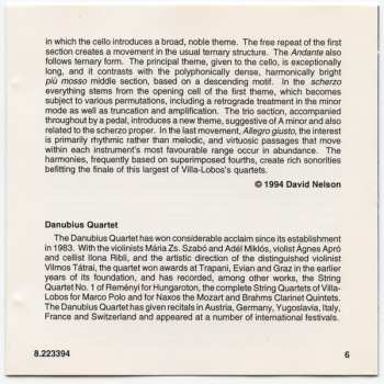 CD Heitor Villa-Lobos: String Quartets Nos. 2 And 7 288921