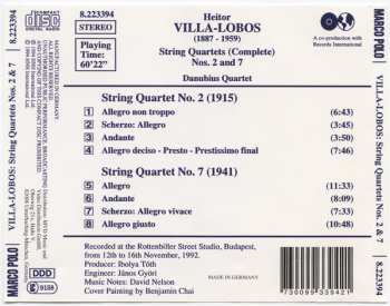 CD Heitor Villa-Lobos: String Quartets Nos. 2 And 7 288921
