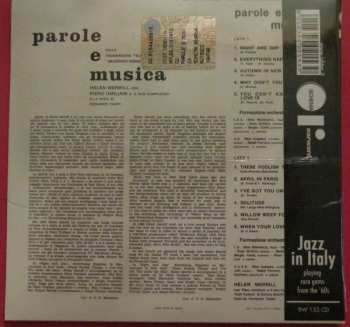 CD Helen Merrill: Parole E Musica 120494