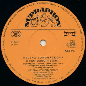 LP Helena Vondráčková: S Písní Vstříc Ti Běžím… 363067