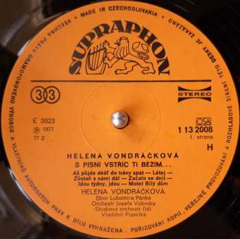 LP Helena Vondráčková: S Písní Vstříc Ti Běžím… 400125