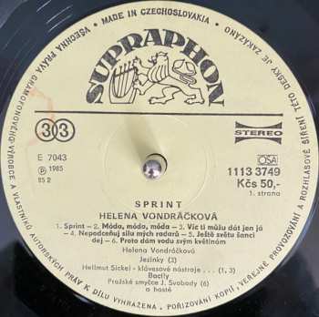 LP Helena Vondráčková: Sprint 158389