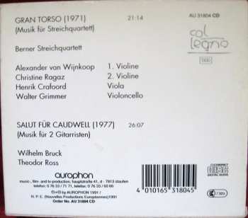 CD Helmut Lachenmann: Gran Torso / Salut Für Caudwell  111533