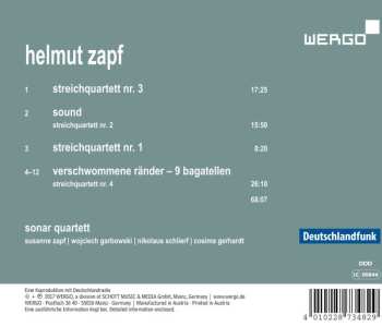 CD Helmut Zapf: String Quartets 484588
