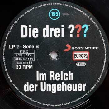 2LP Hendrik Buchna: Die Drei ??? 195 - Im Reich Der Ungeheuer LTD 137403