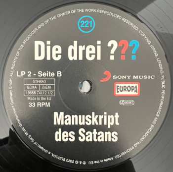 2LP Hendrik Buchna: Die Drei ??? 221 - Manuskript Des Satans 418397