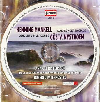 CD Henning Mankell: Piano Concerto Op. 30 / Concerto Ricercante 480070