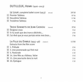 SACD Henri Dutilleux: Le Loup/ La Fille Du Diable, Etc. 388718
