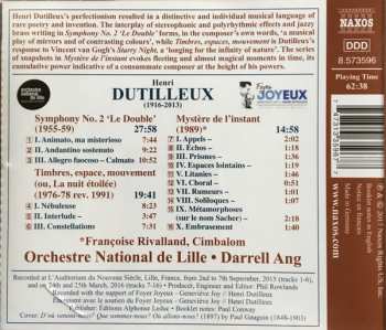 CD Henri Dutilleux: Symphony No. 2 'Le Double' • Timbres, Espace, Mouvement • Mystère De L'instant 310761