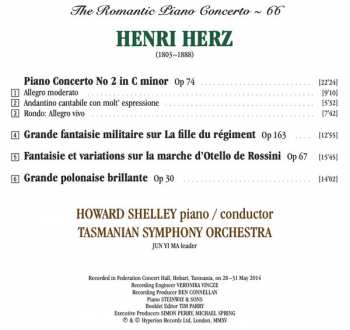 CD Henri Herz: Piano Concerto No 2, Op 74 / Grande Polonaise Brillante, Op 30 / Fantaisie Et Variations Sur La Marche D'Otello De Rossini, Op 67 / Grande Fantaisie Militaire Sur La Fille Du Régiment, Op 163 311072