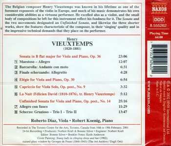 CD Henri Vieuxtemps: Music For Viola And Piano 256729