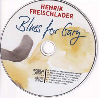 CD Henrik Freischlader: Blues For Gary DIGI