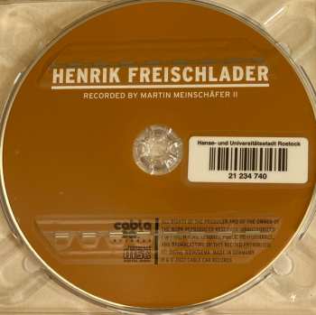CD Henrik Freischlader: Recorded By Martin Meinschäfer II 476173